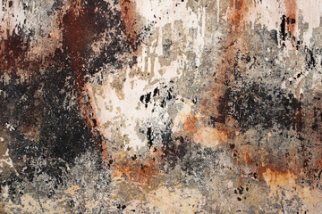 Peeling paint on cement