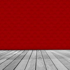 Old Interior Design With Vintage Grunge Wallpaper