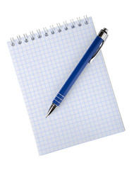 Pen on writing-book