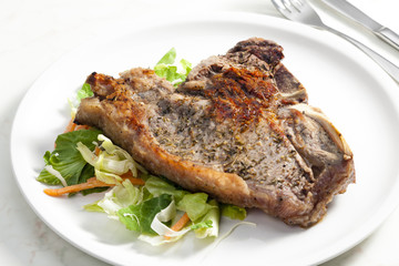 grilled T-bone steak