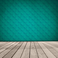 Old Interior Design With Vintage Grunge Wallpaper