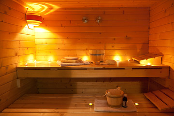 Obraz na płótnie Canvas sauna i sauna akcesoria