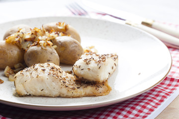 pikeperch on cumin