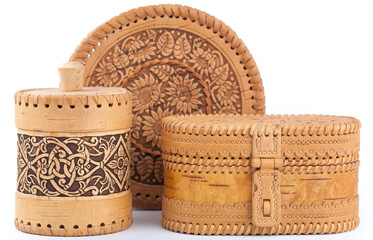 Birchbark boxes