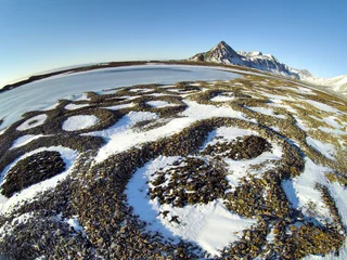 Tuinposter Patterned ground in the Arctic, Svalbard © Incredible Arctic
