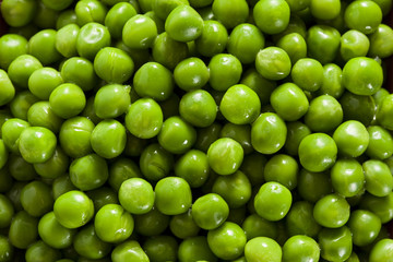 Fresh Green Organic Cooked peas