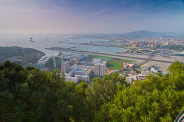 Airport runway of Gibraltar