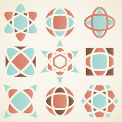 Abstract logo  design elements,