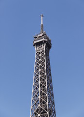 Fototapeta na wymiar Antenne de la Tour Eiffel à Paris