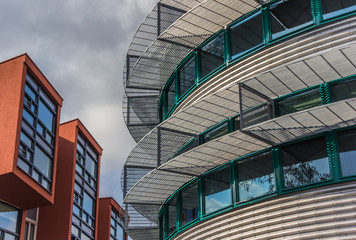 Obraz premium Round and square buildings