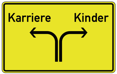 Naklejka premium Karriere Kinder Schild #130423-svg02