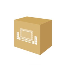 Home cinéma dans un carton