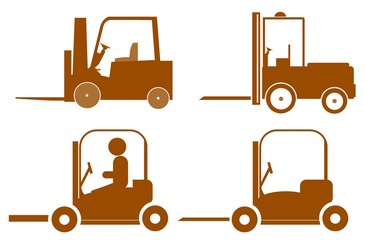 Monte-charges en 4 icônes