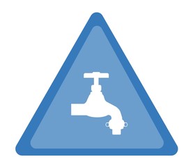 Robinet d'eau dans un panneau