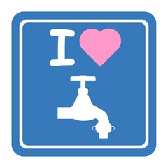 J'aime : Robinet d'eau