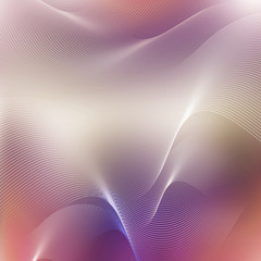 Abstract smooth lines and gradient background.