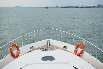 Yacht is moving