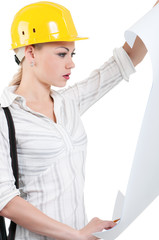 Girl with hard hat