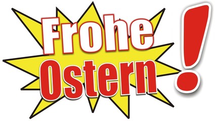 étiquette frohe ostern