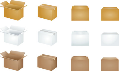 段ボール　ネットショップ　アイコン