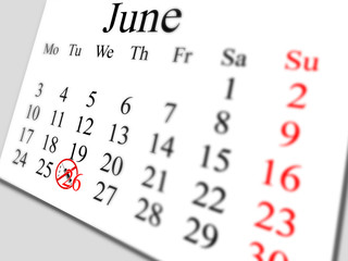 Obraz premium June 2014 - day of fight against drug addiction