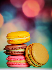 Tasty colorful macaroon