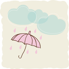 rainy weather vector