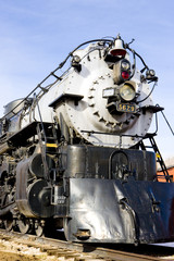 Fototapeta na wymiar stem locomotive in Colorado Railroad Museum, USA