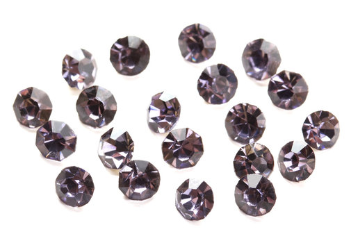 Beautiful gem stones, isolated on white