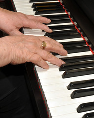 Hands Playing Piano