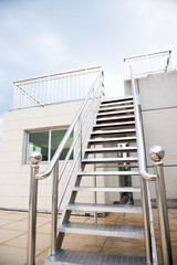 New metal staircase