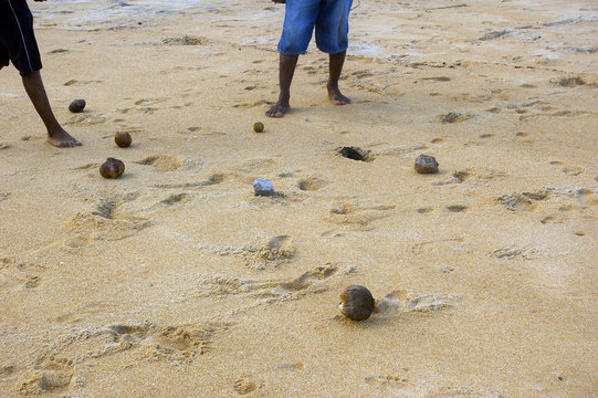 P&eacute;tanque africaine.