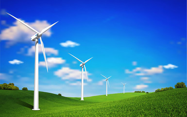 Fototapeta premium Wind Turbine Landscape