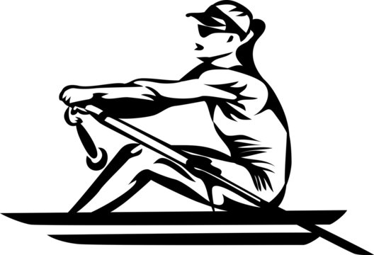 rowing woman