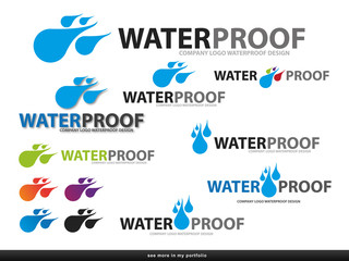 Company Design Water Drop Logo, vector
