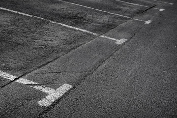 Empty parking places. Background texture