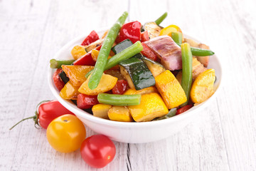 ratatouille, cooked vegetables