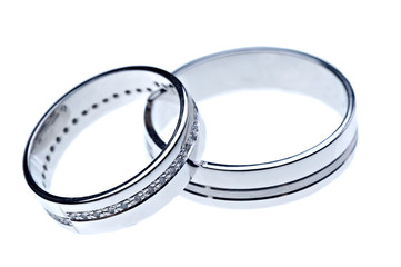 wedding rings isolation