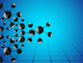 Molecules background. EPS 10.