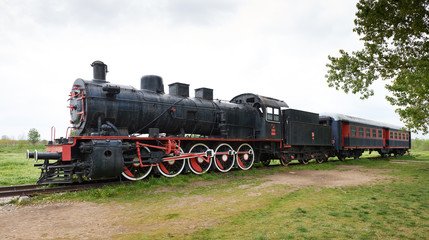 Fototapeta na wymiar Orient express steam-powered train