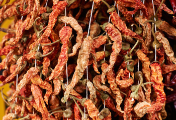 Dried red peppers
