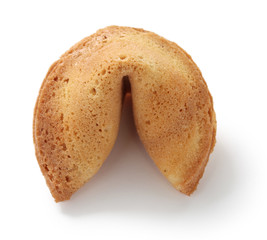 fortune cookie on white background