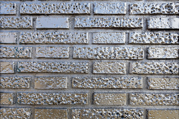 Silvered Brick Wall