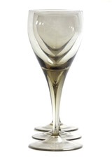 Wine glasses isolated on white background