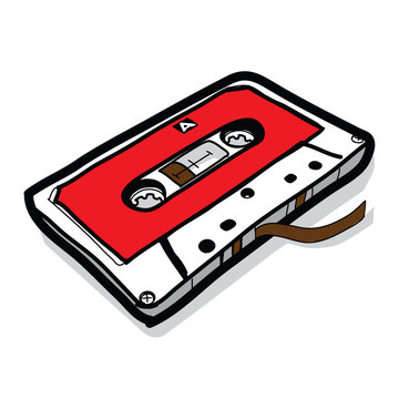 cassette tape - Hand drawn