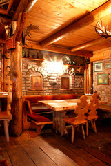 Fototapeta na wymiar Detail in restaurant interior