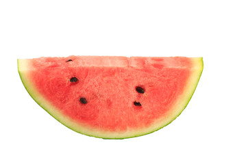 slices watermelon isolated white background