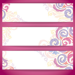 Set of colorful banners. Vector illustration. Eps 10.
