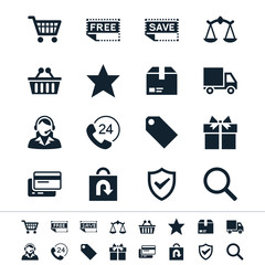 E-commerce icons