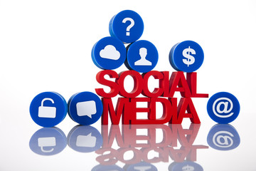 Social media network connection concept